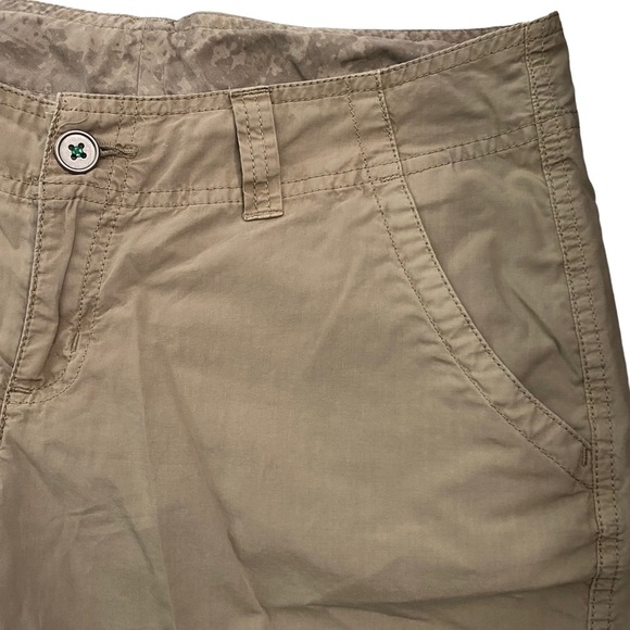 Columbia Tan Mid Rise Shorts Pockets Brown Tan Neutral 6 - Picture 7 of 14